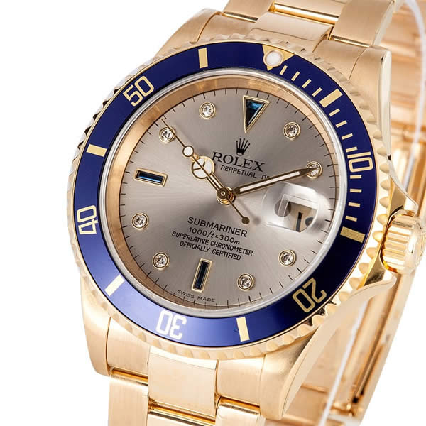 Submariner Replica Gold Plated with fake Diamonds